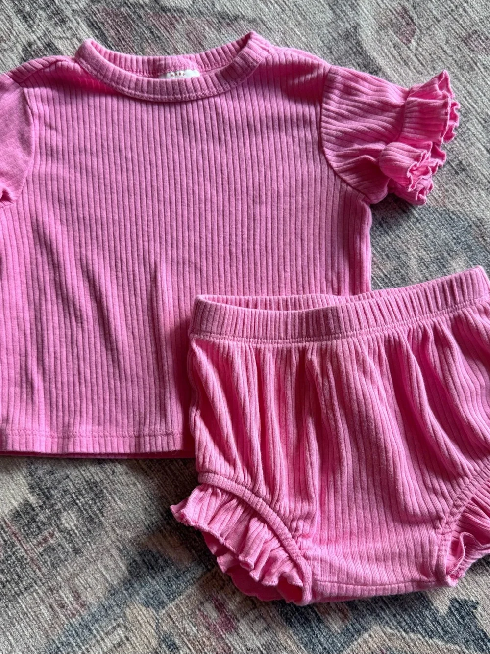 Baby Girl 12M Clothing Lot Rompers Dresses Sets Swimsuit 18 Pieces
